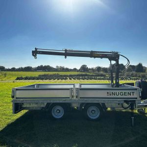Cheshire Trailers | Horsebox Trailer Hire, Sales, Service, and Repairs | Nugent crane trailer