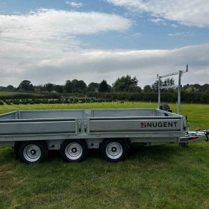 Cheshire Trailers | Horsebox Trailer Hire, Sales, Service, and Repairs | Nugent flatbed trailer