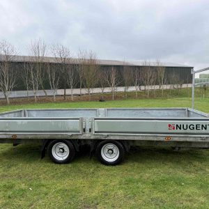 Cheshire Trailers | Horsebox Trailer Hire, Sales, Service, and Repairs | Nugent Flatbed 16' x 6'7" side