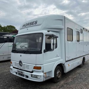 Cheshire Trailers | Horsebox Trailer Hire, Sales, Service, and Repairs | 7.5T Mercedes Equimark Horsebox front left